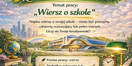 Konkurs Literacki " Wiersz o szkole "