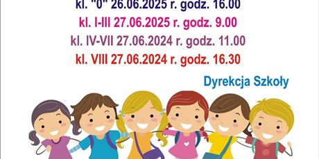 Zakończenie roku szkolnego 2024/2024